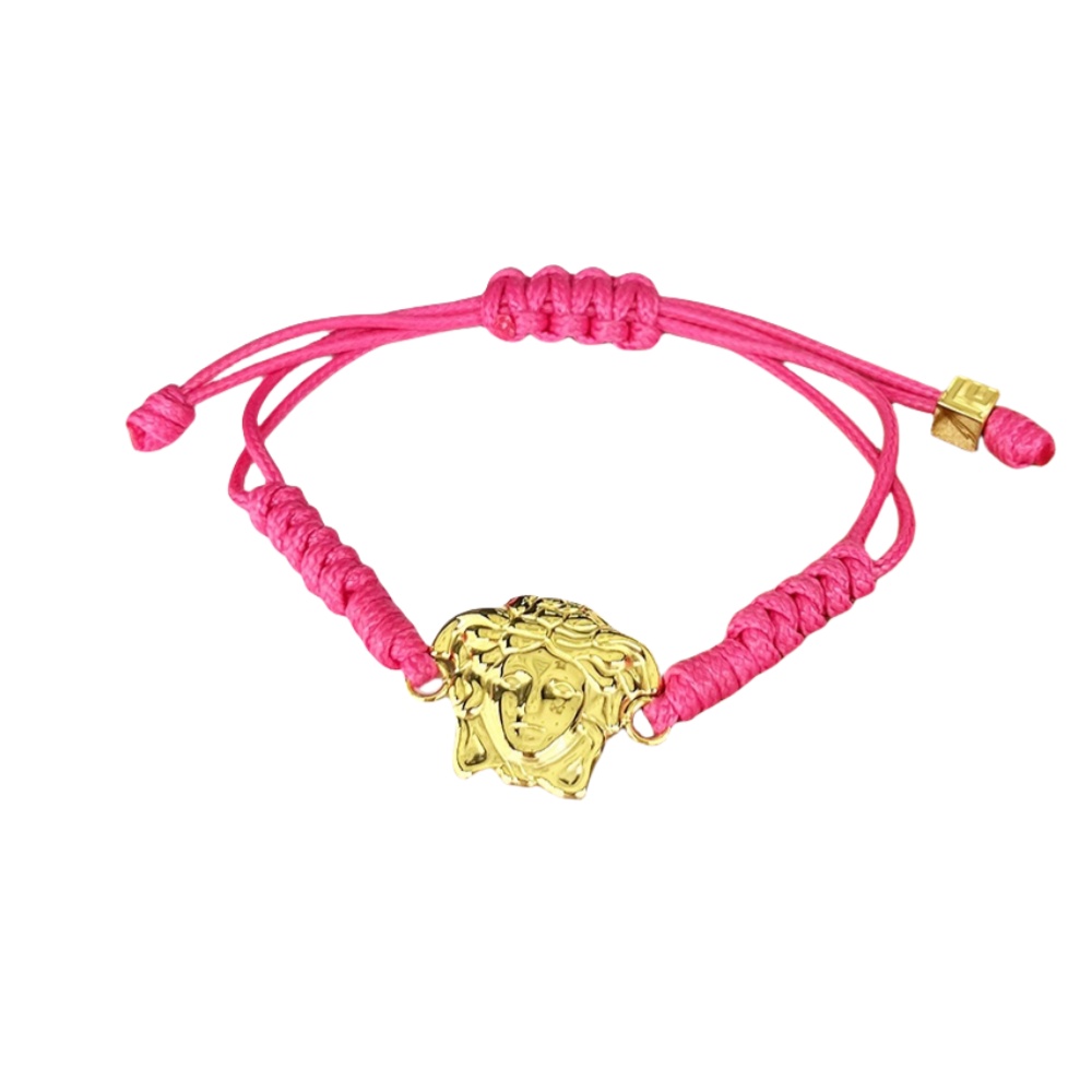 VSS030 Versace braided Medusa charm bracelet - ccjewelryacc