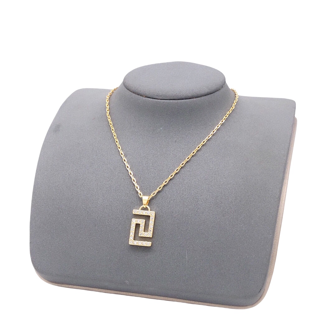 VSN004 Versace Grecaman pendant necklace - ccjewelryacc