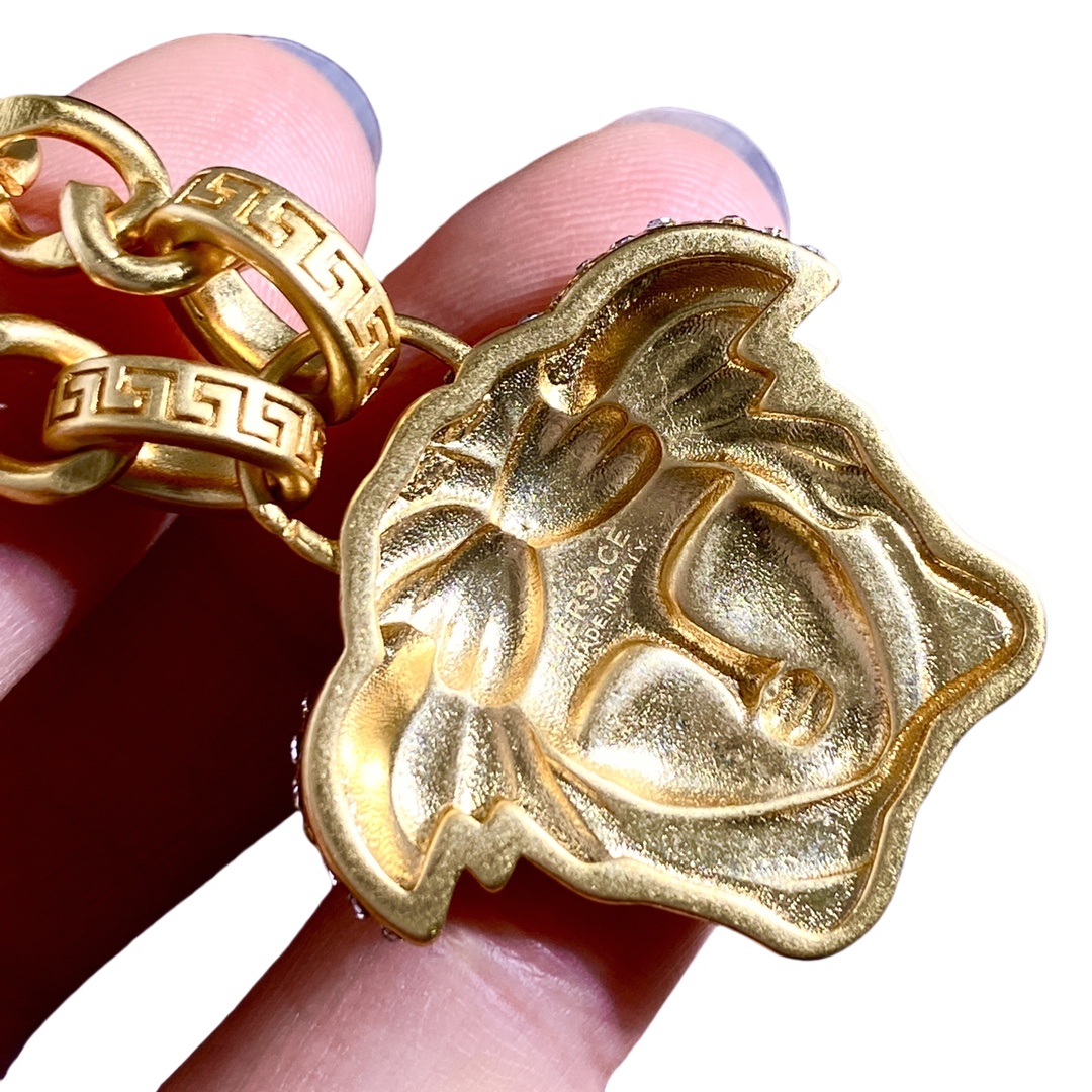 VSN047 Versace medusa chain pendant necklace - ccjewelryacc