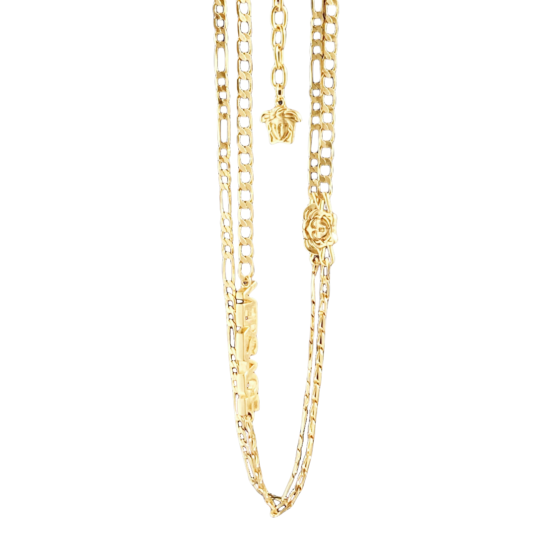 VSN023 Versace logo necklace - ccjewelryacc