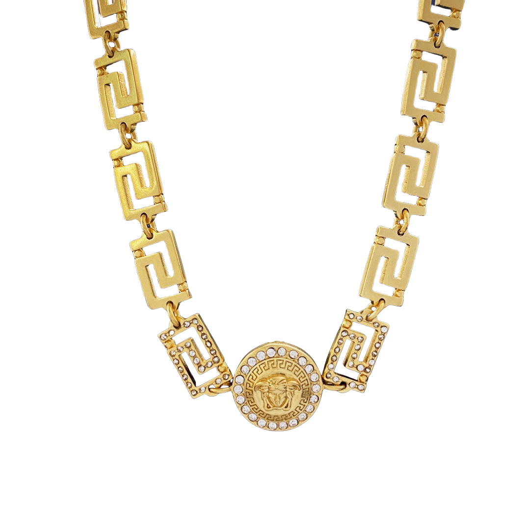 VSN020 Versace Grecamani choker necklace - ccjewelryacc