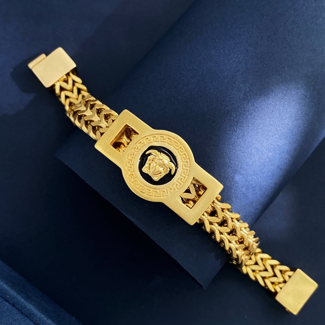 VSN051 Medusa Choker necklace gold bracelet - ccjewelryacc