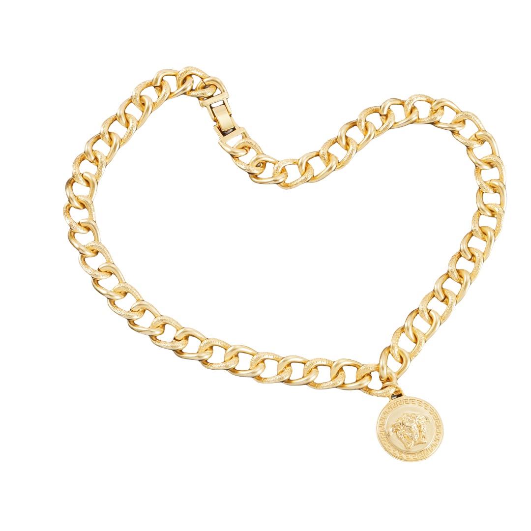 VSN033 Versace medusa chunky chain necklace - ccjewelryacc