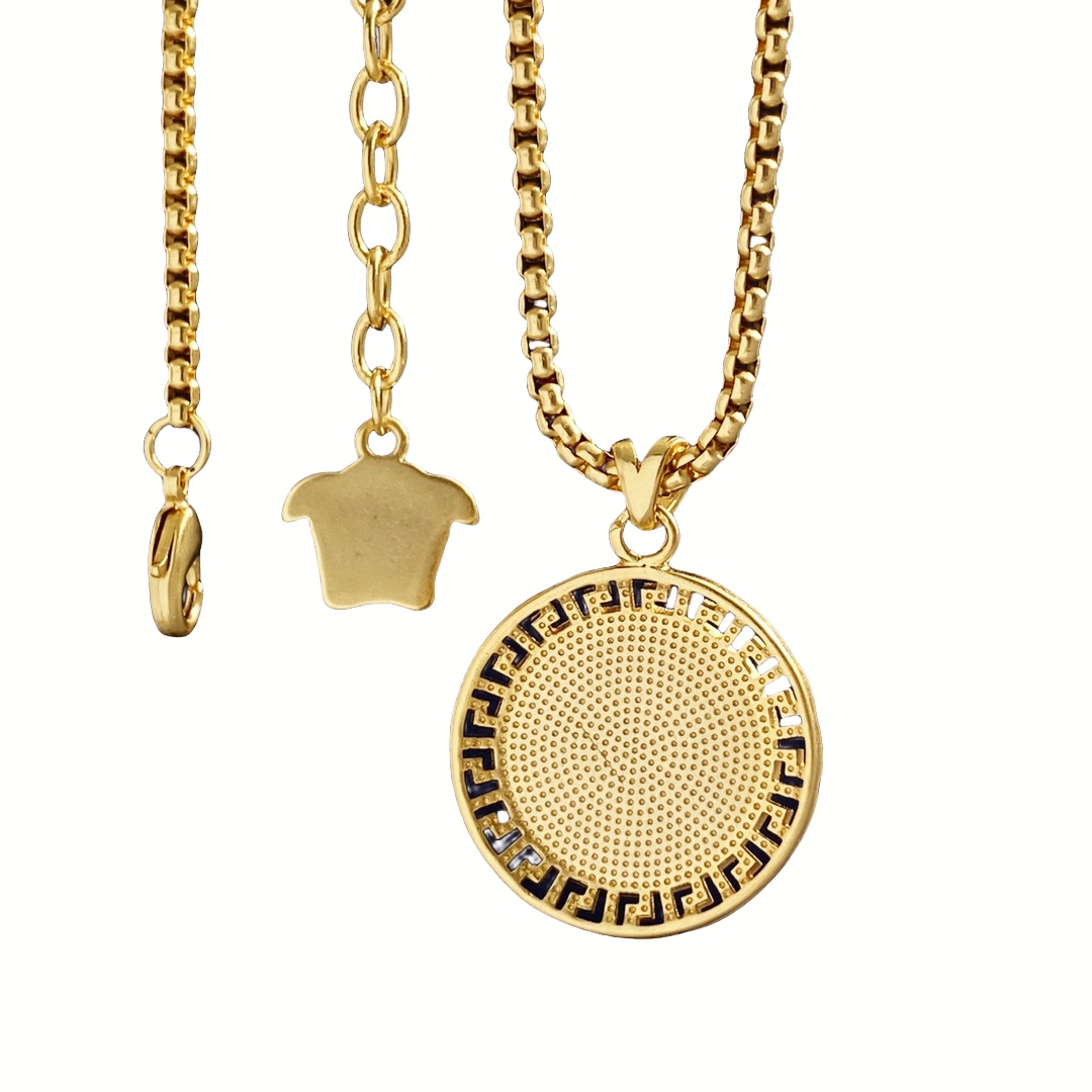 VSN021 versace medusa pendant necklace - ccjewelryacc