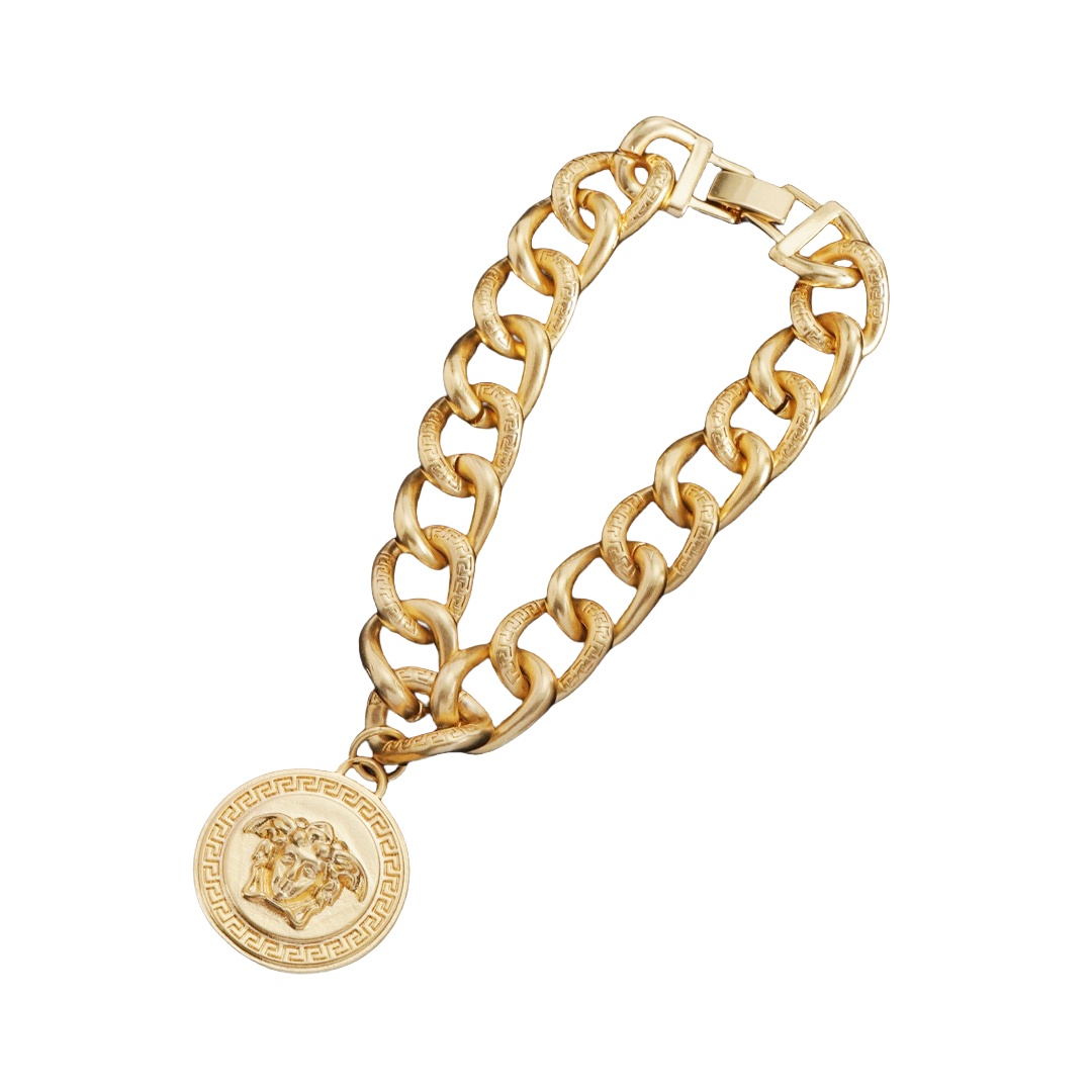 VSN033 Versace medusa chunky chain necklace - ccjewelryacc