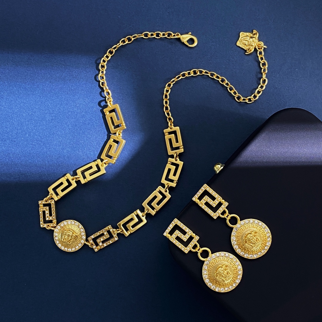VSN020 Versace Grecamani choker necklace - ccjewelryacc