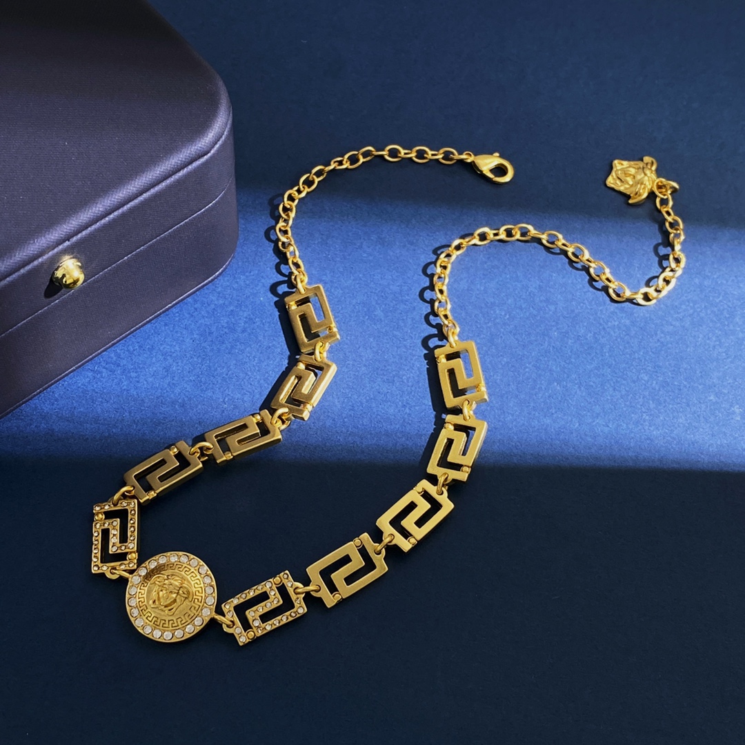 VSN020 Versace Grecamani choker necklace - ccjewelryacc