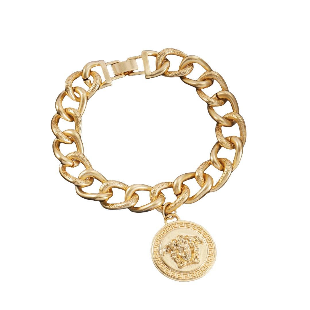 VSN033 Versace medusa chunky chain necklace - ccjewelryacc
