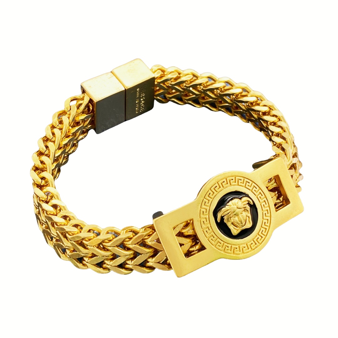 VSN051 Medusa Choker necklace gold bracelet - ccjewelryacc