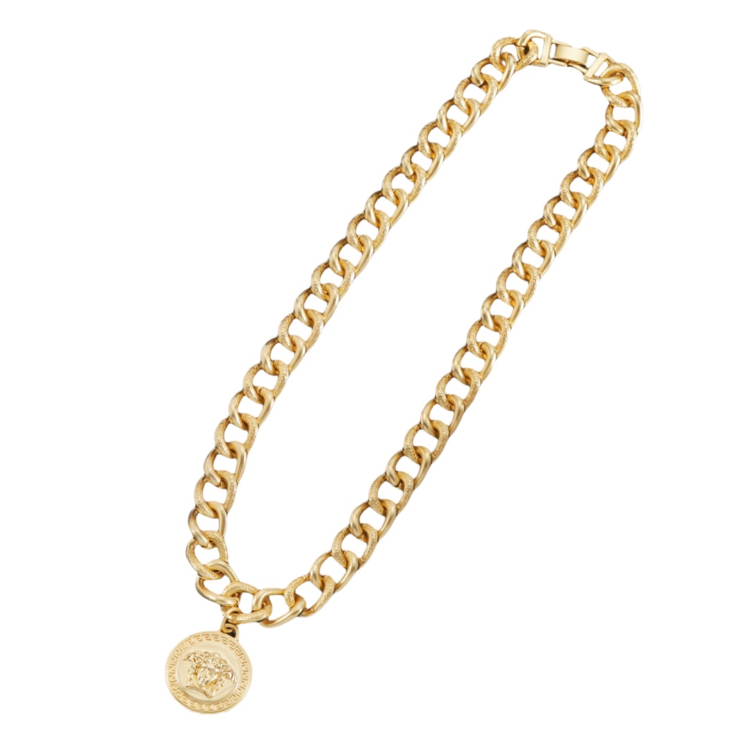 VSN033 Versace medusa chunky chain necklace - ccjewelryacc