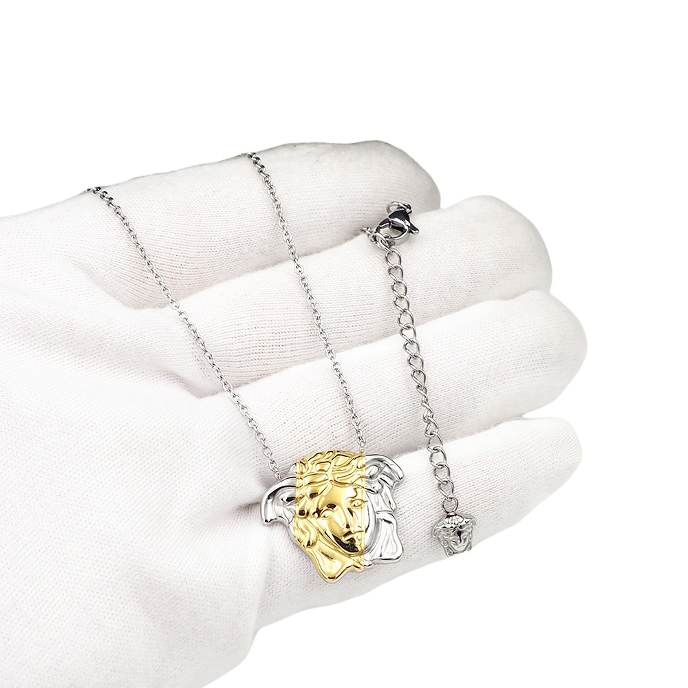 VSN031 versace gold medusa pendant necklace - ccjewelryacc