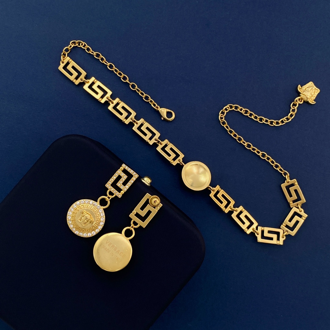 VSN020 Versace Grecamani choker necklace - ccjewelryacc