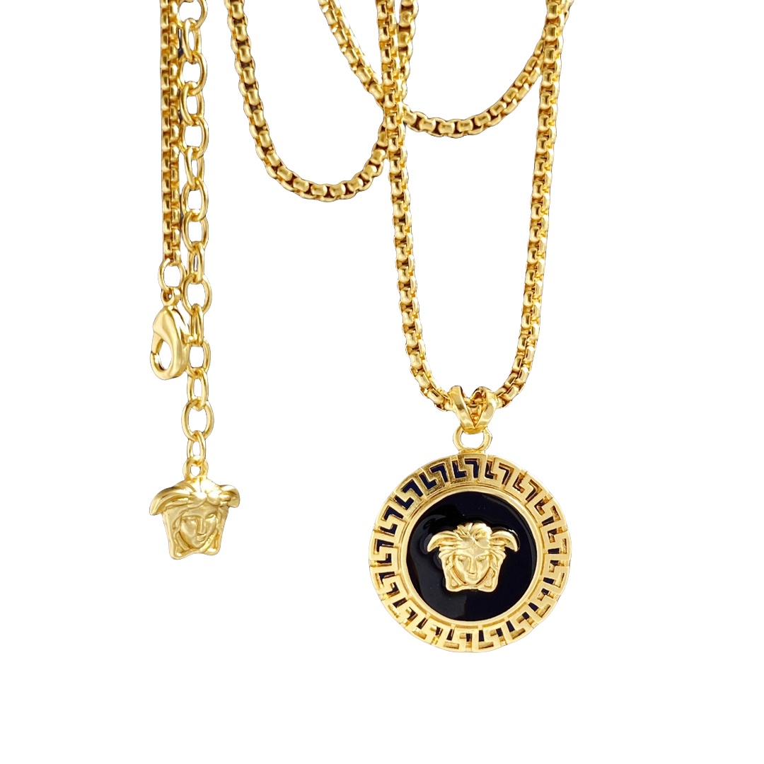 VSN021 versace medusa pendant necklace - ccjewelryacc