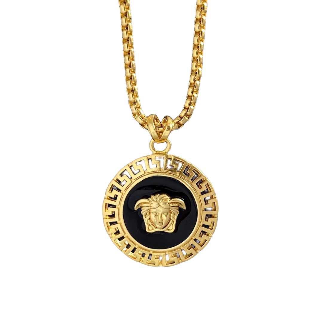 VSN021 versace medusa pendant necklace - ccjewelryacc