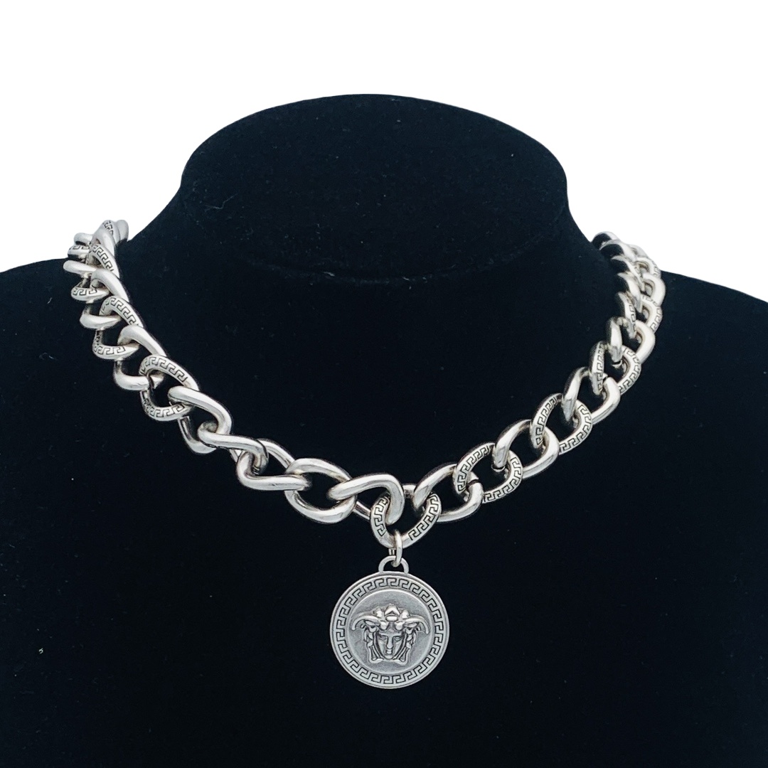 VSN033 Versace medusa chunky chain necklace - ccjewelryacc