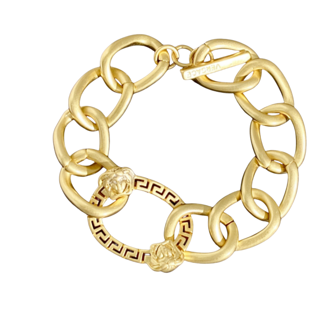 VSN055 Versace medusa chunky chain necklace - ccjewelryacc