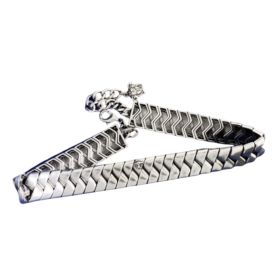VSN079 Versace Hip hop punk choker necklace - ccjewelryacc