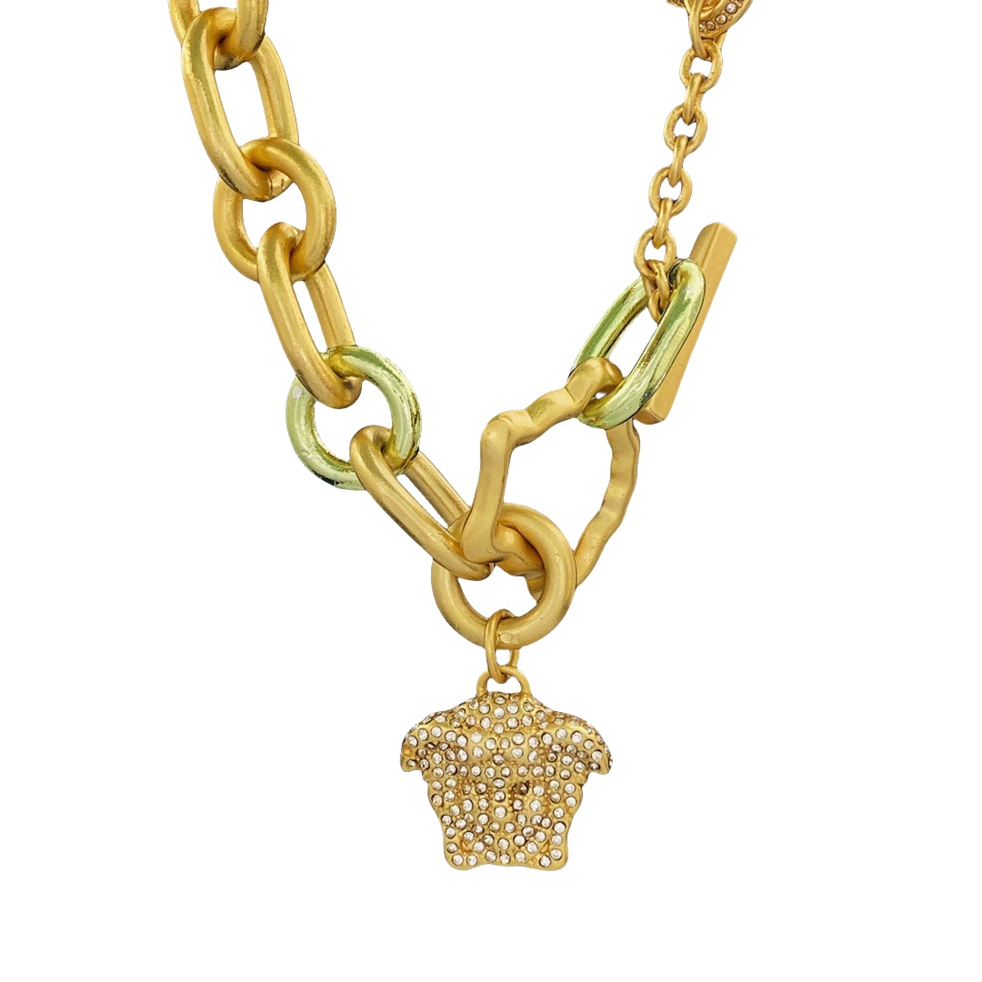 VSN007 Versace chunky choker necklace and bracelet for women - ccjewelryacc