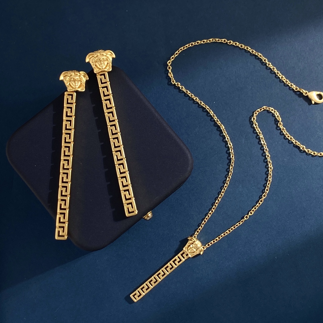 VSN062 Versace grecamania necklace - ccjewelryacc