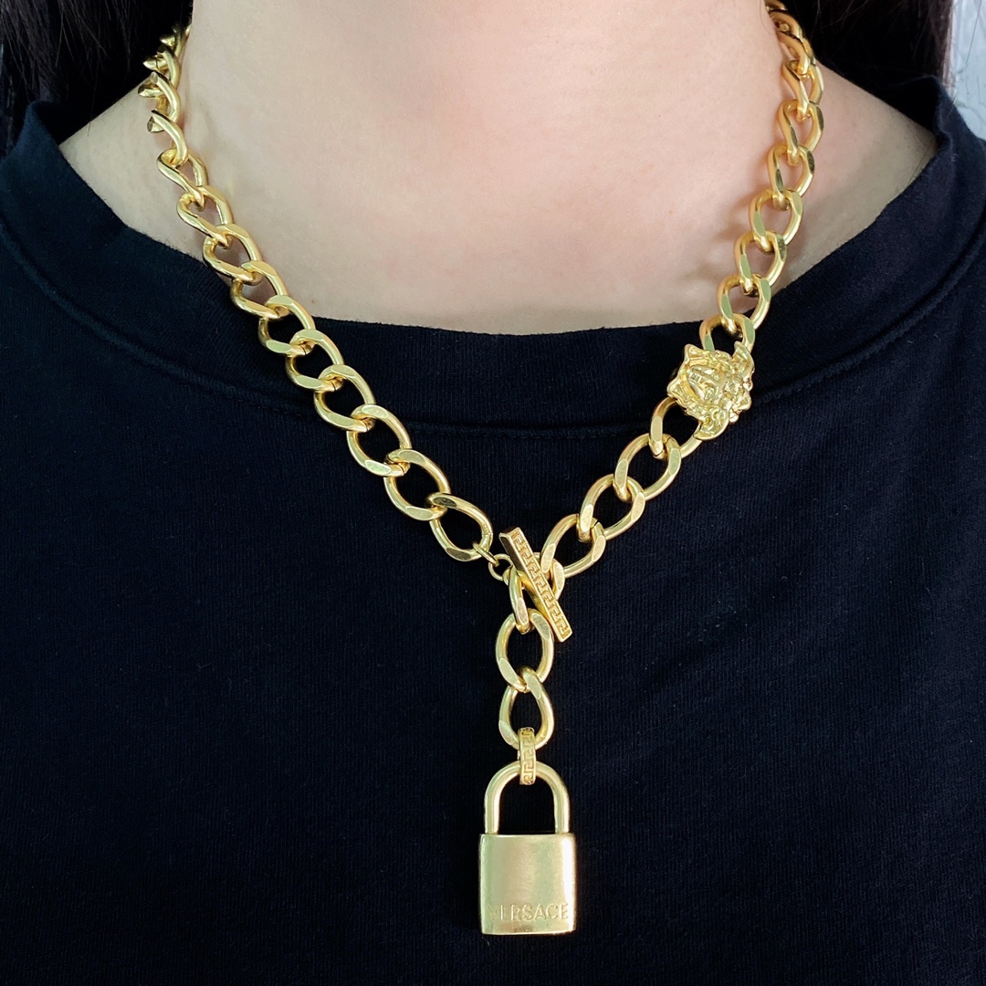 VSN068 versace lock necklace - ccjewelryacc