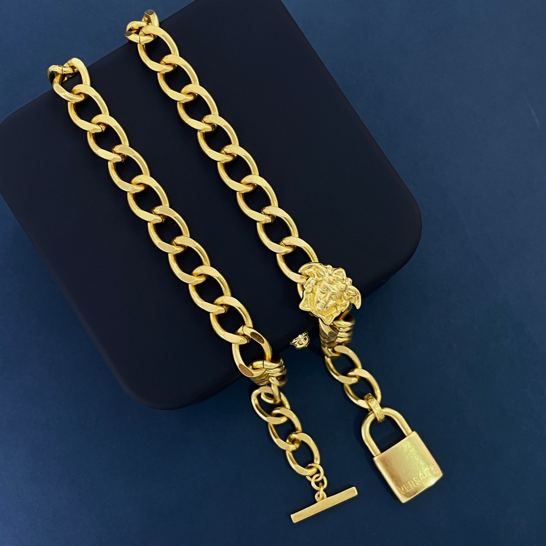 VSN068 versace lock necklace - ccjewelryacc