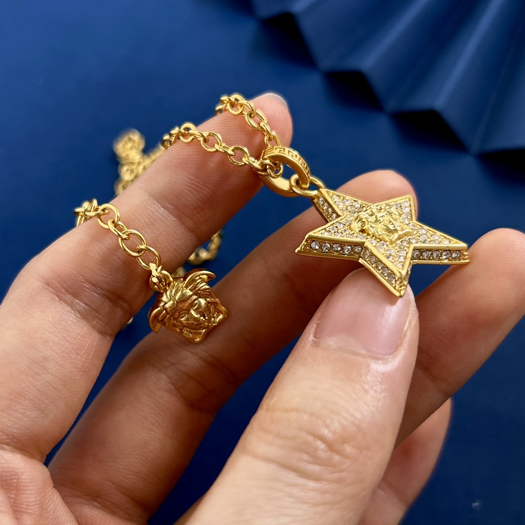 VSN063 versace star necklace - ccjewelryacc