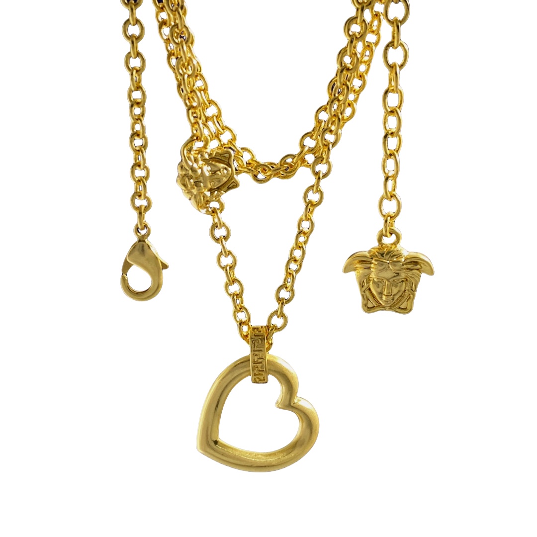 VSN072 versace heart necklace - ccjewelryacc