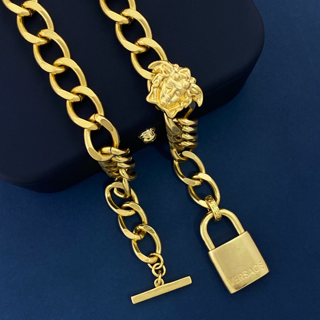 VSN068 versace lock necklace - ccjewelryacc