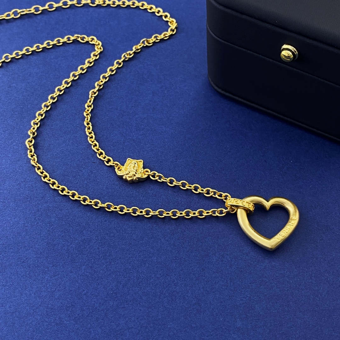 VSN072 versace heart necklace - ccjewelryacc