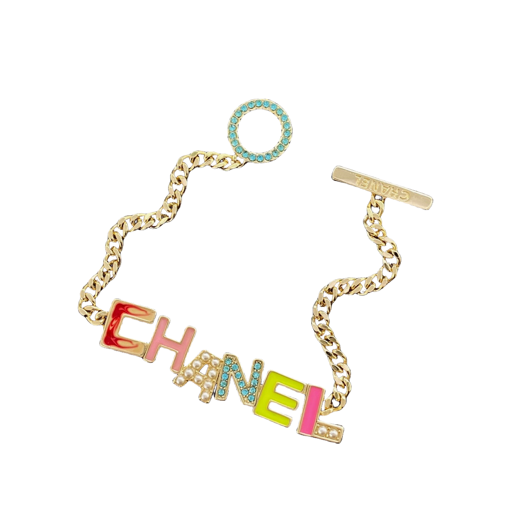 CCS160 Colorful cc chain bracelet - ccjewelryacc