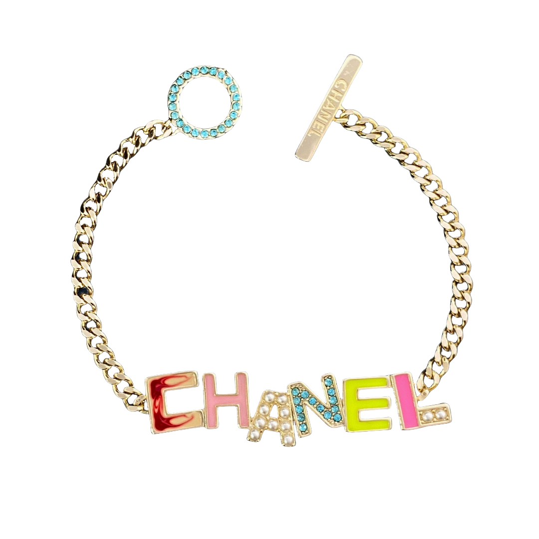 CCS160 Colorful cc chain bracelet - ccjewelryacc