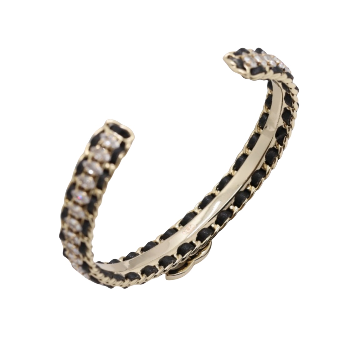 CCS028 Horseeye crystal diamond with CC Logo bangle bracelet - ccfashionjewelry