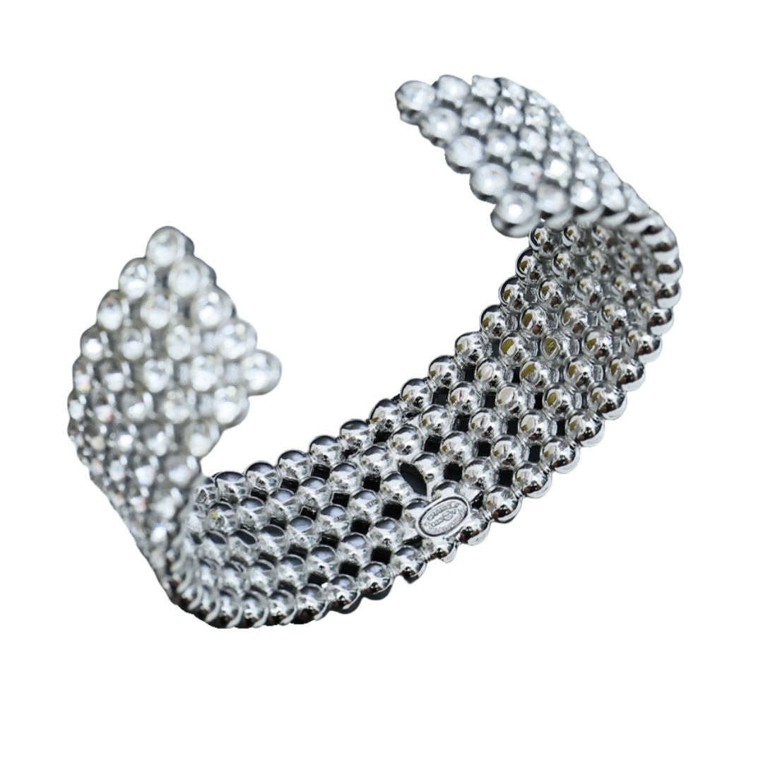 CCS084 Full diamond CC logo Bracelet cuff - ccjewelryacc