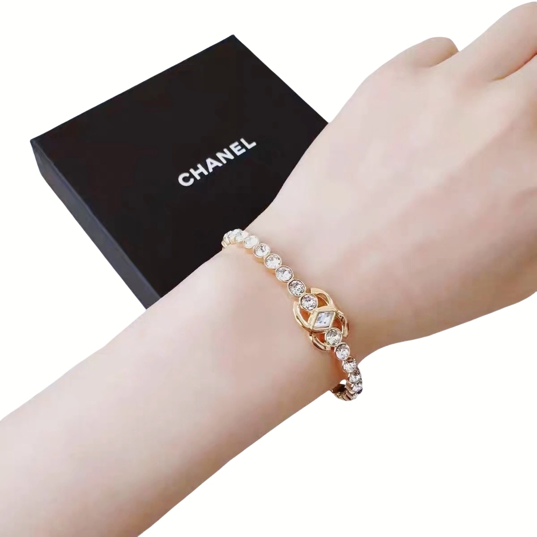 CCS033 23C coco diamond CC logo Bracelet - ccjewelryacc
