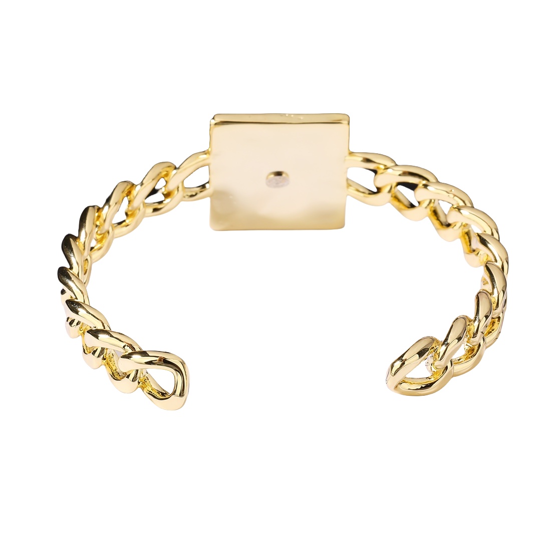 CCS149 Metal cc logo bangle bracelet - ccjewelryacc