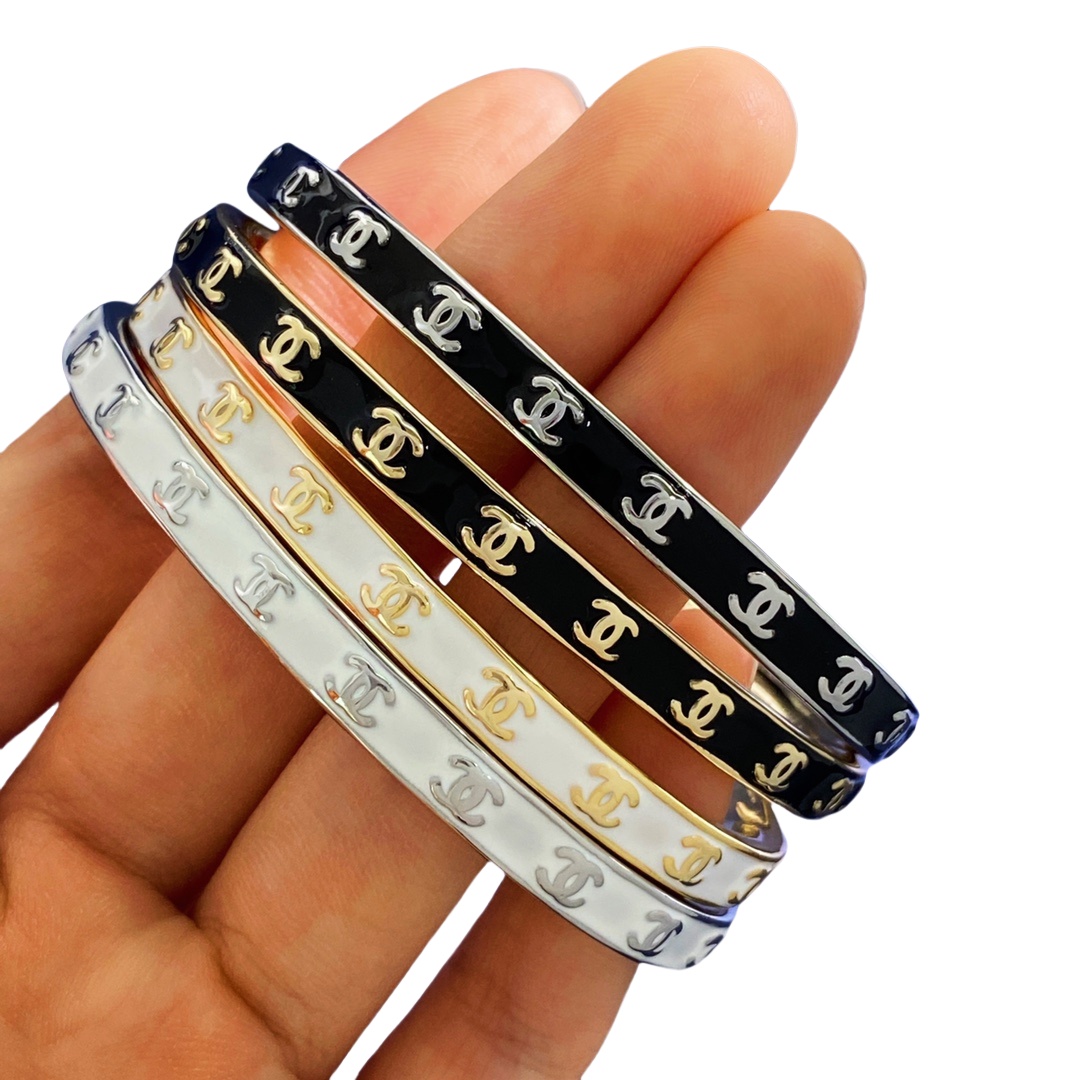 CCS062 CC 24p enamel cuff Bracelet - ccjewelryacc