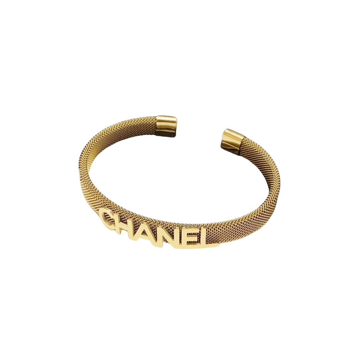 CCS177 Metal cc logo bangle bracelet - ccjewelryacc