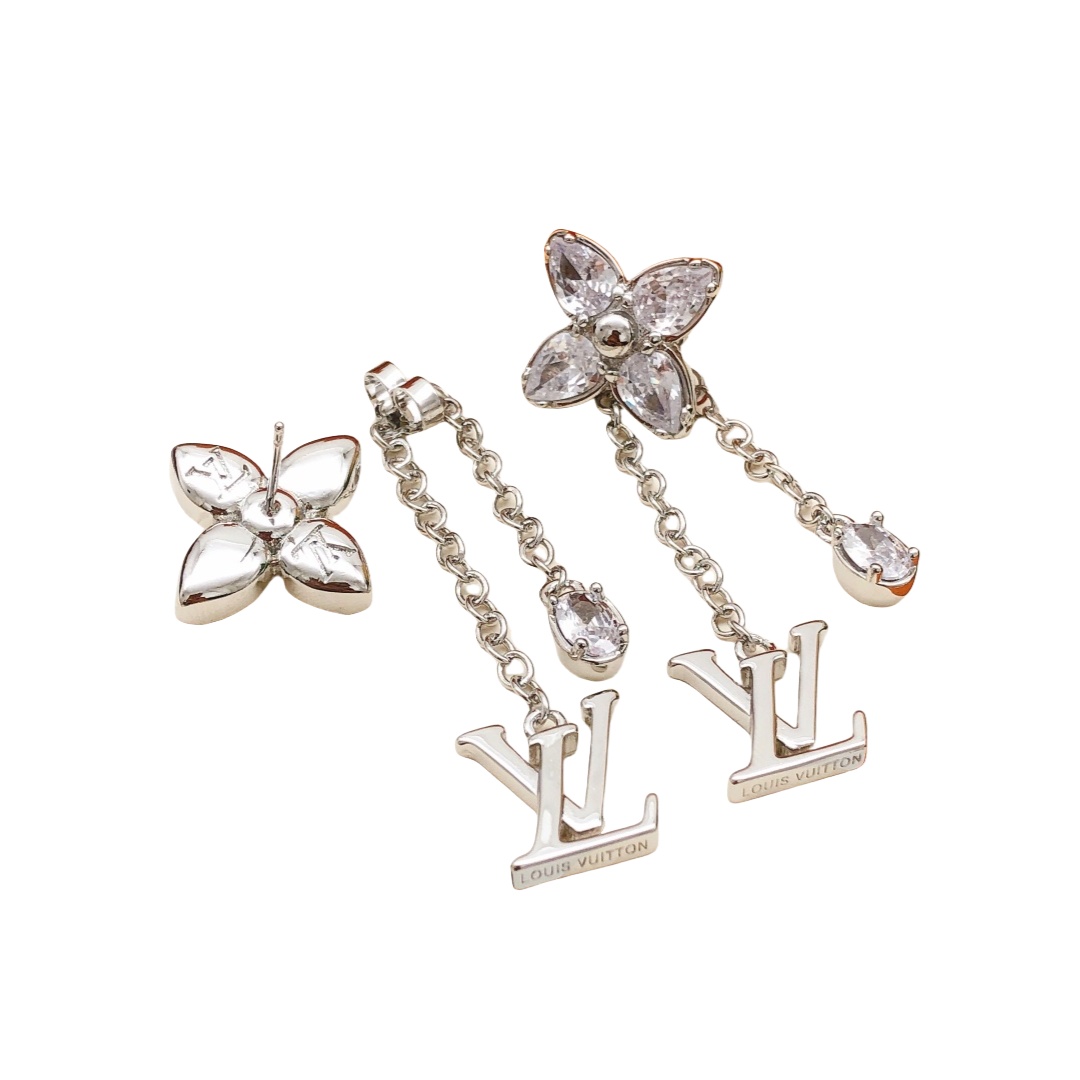 LVE132 LV IConic flower Tassel earrings - ccjewelryacc
