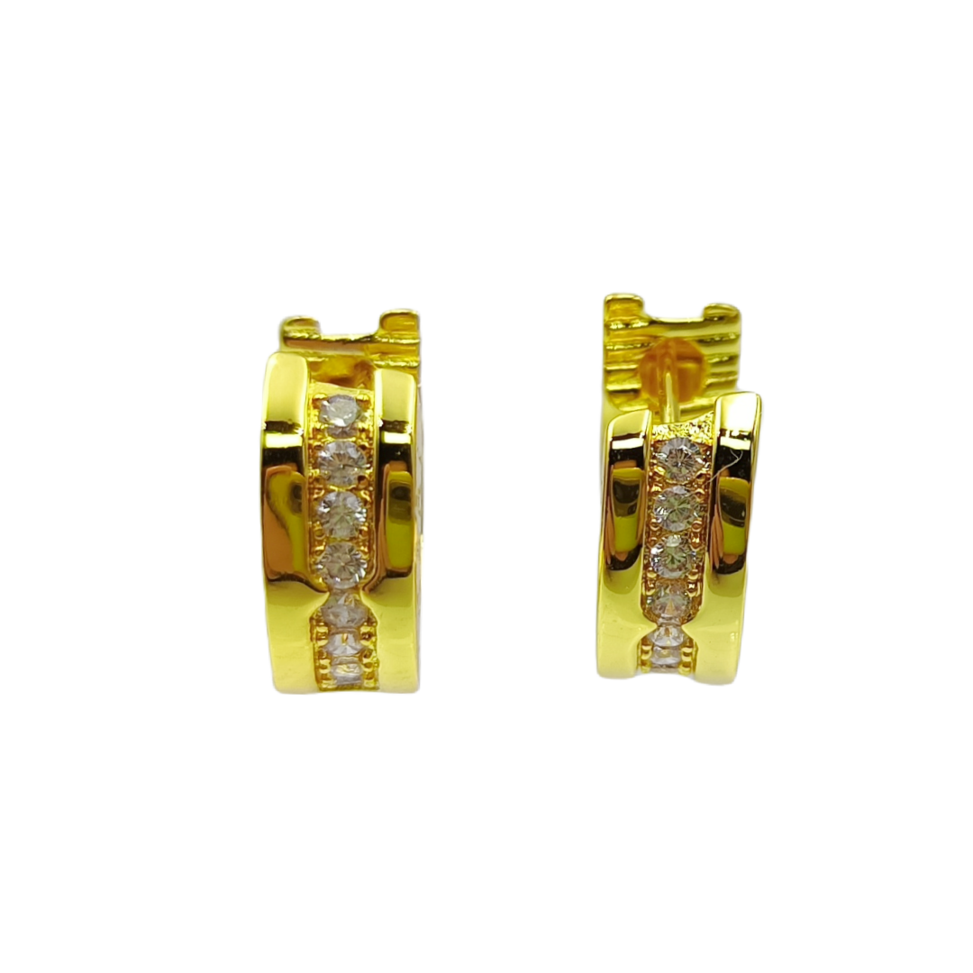 BGE014 Diamond B zero earrings - ccjewelryacc