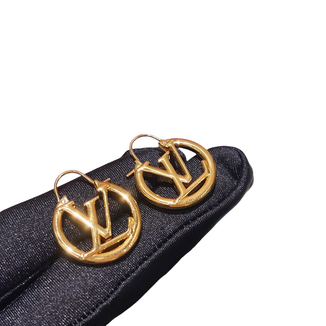 LVE060A Metal Louise PM Earrings S,M,L - ccjewelryacc