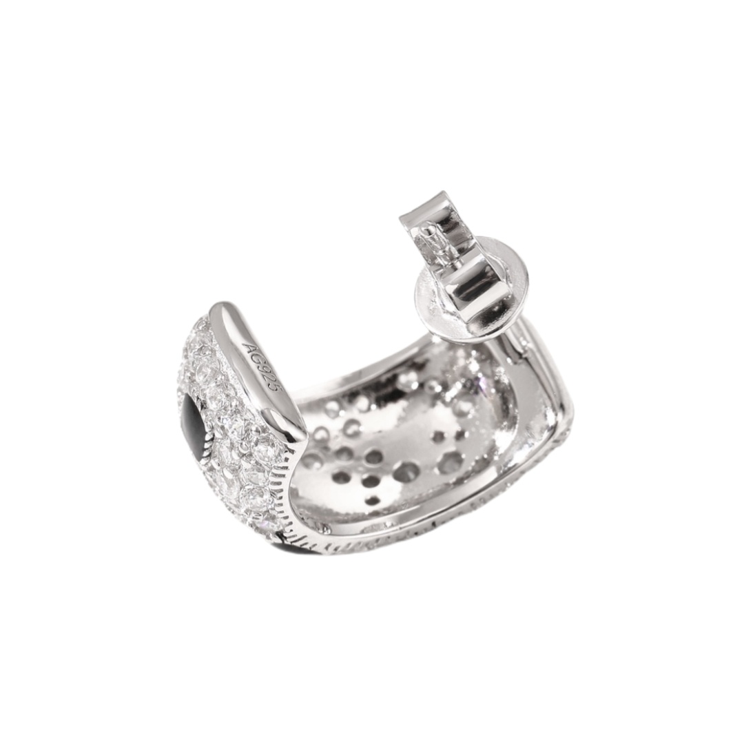 CTES003 S925 Sterling silver full diamond panther  De cartier earrings - ccjewelryacc