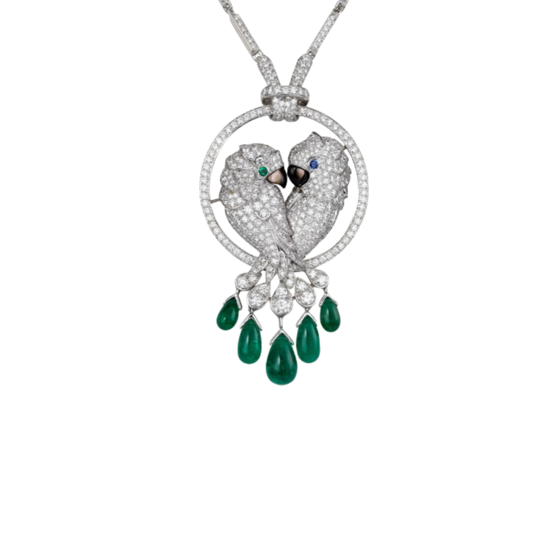 CTNV005 18k White Gold Les Oiseaux Libérés necklace - ccfashionjewelry