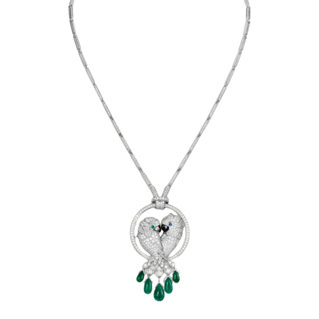 CTNV005 18k White Gold Les Oiseaux Libérés necklace - ccfashionjewelry