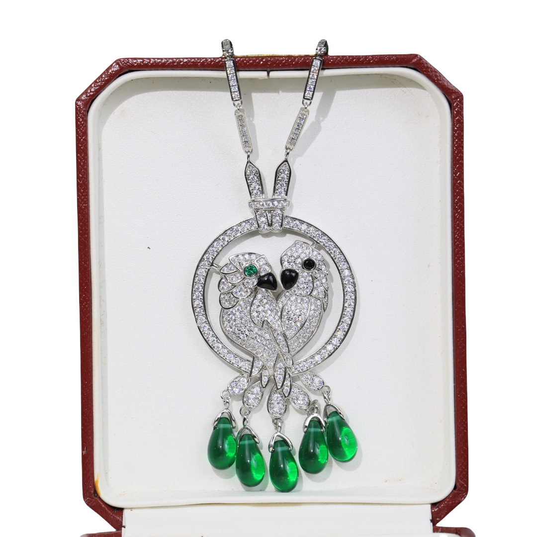 CTNV005 18k White Gold Les Oiseaux Libérés necklace - ccjewelryacc