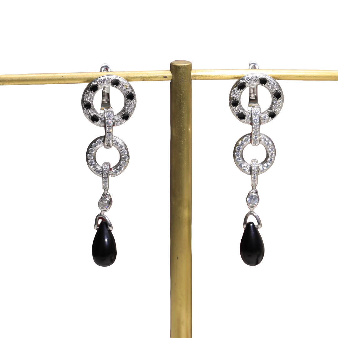 CTEV013 18k White Gold PANTHÈRE DE CARTIER EARRINGS Clip - ccjewelryacc