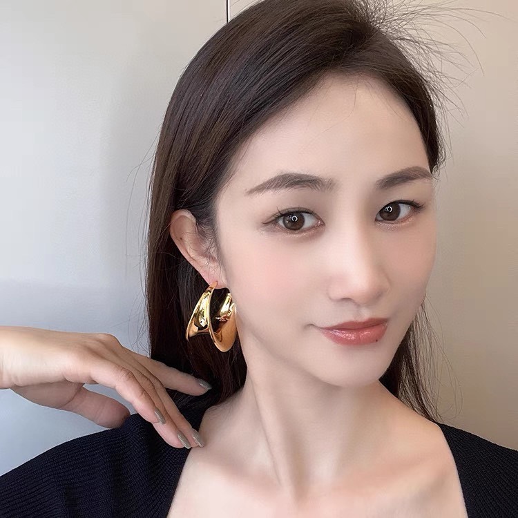 YYE095 ysl hoop earrings - ccjewelryacc