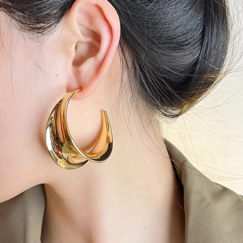 YYE095 ysl hoop earrings - ccjewelryacc