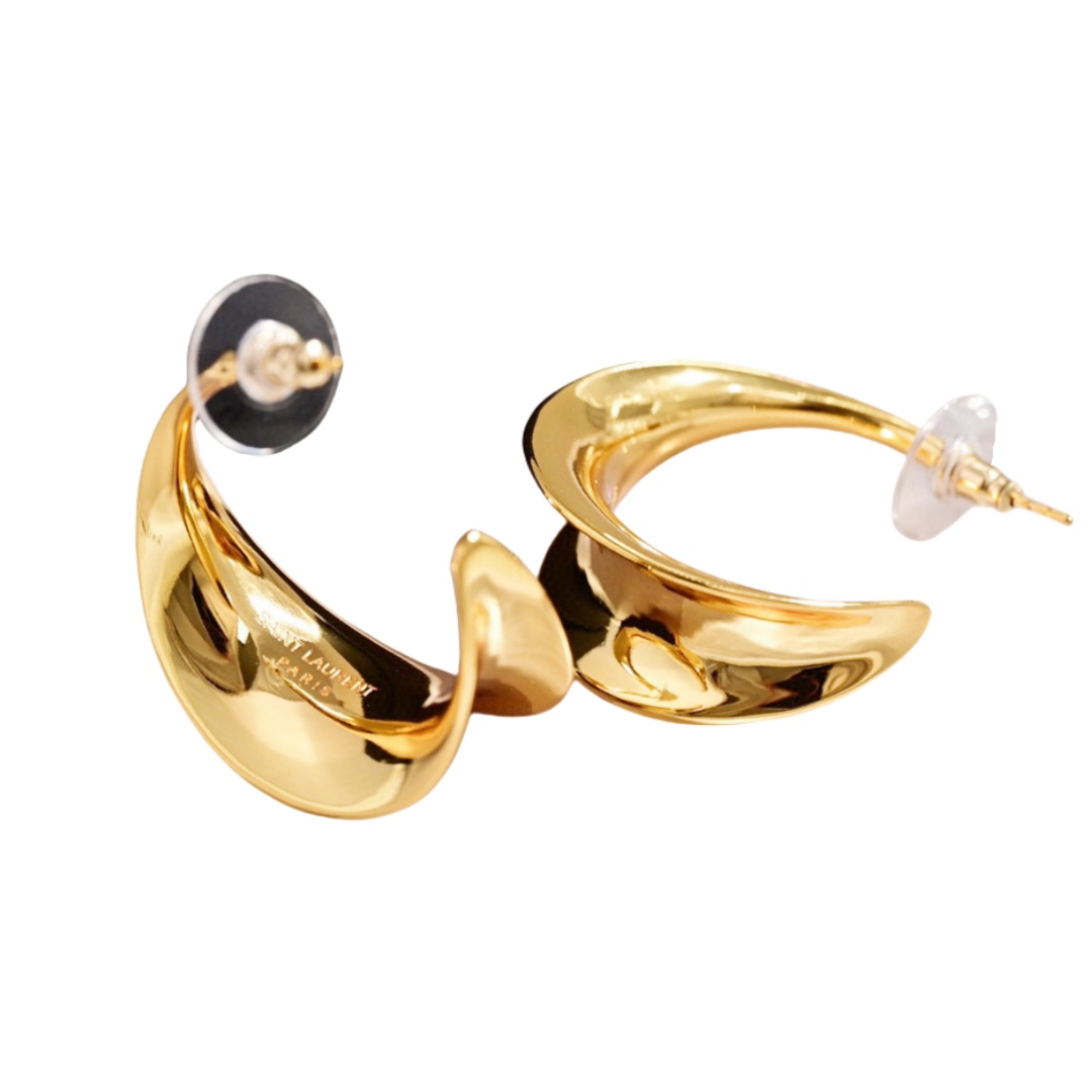 YYE095 ysl hoop earrings - ccjewelryacc