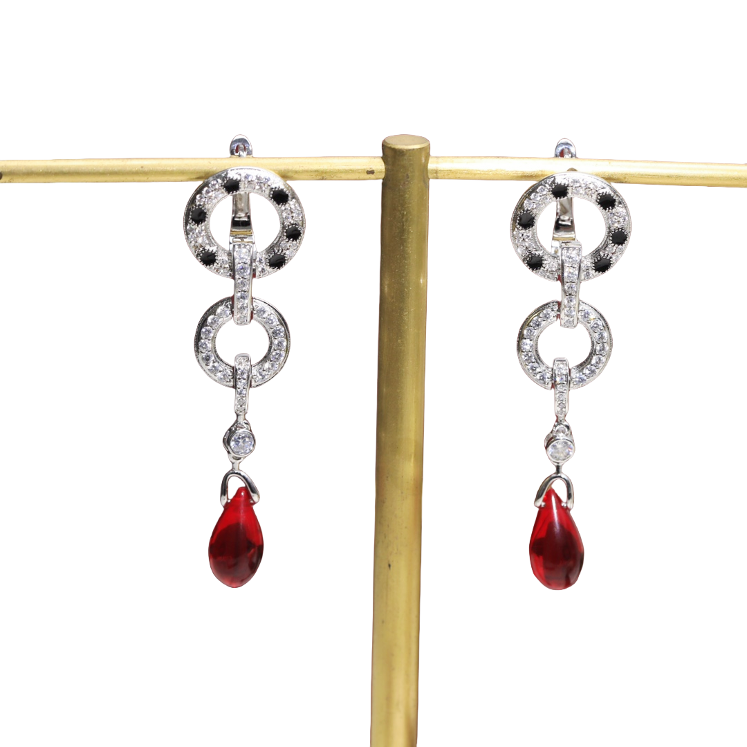 CTEV013 18k White Gold PANTHÈRE DE CARTIER EARRINGS Clip - ccjewelryacc