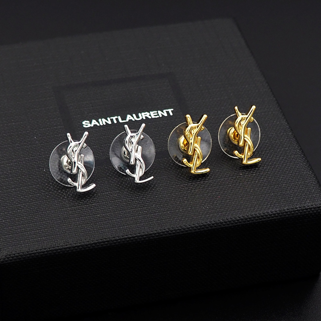 YYE092 CASSANDRE stud earring in gold plated - ccjewelryacc